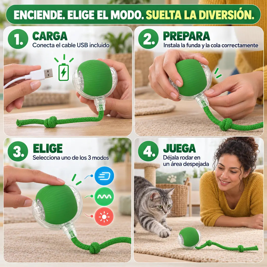 ActivaPet Pelota Interactiva 3 Modos
