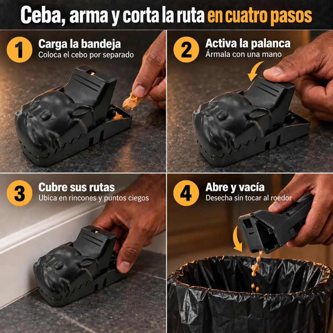 AtrapaRatas | Trampa Mecánica para Roedores