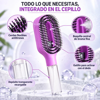 HidroMist 2 en 1 – Cepillo con Rociador