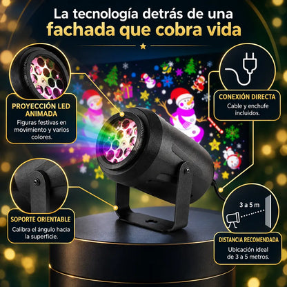 LumiNavidad Proyector LED Animado
