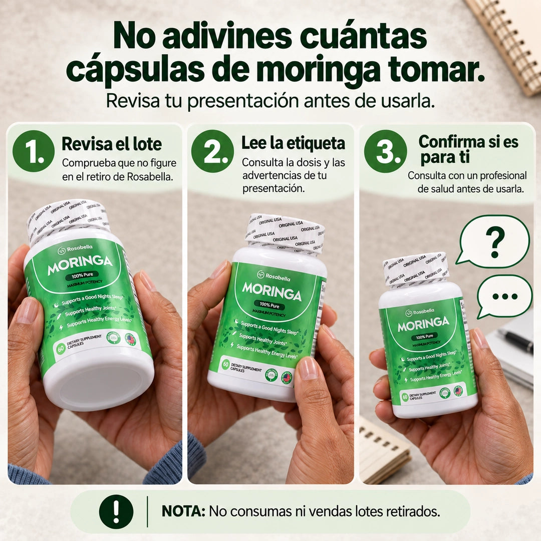 Moringa Rosabella 60 Cápsulas