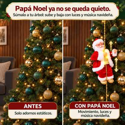 Papá Noel Escalador LED