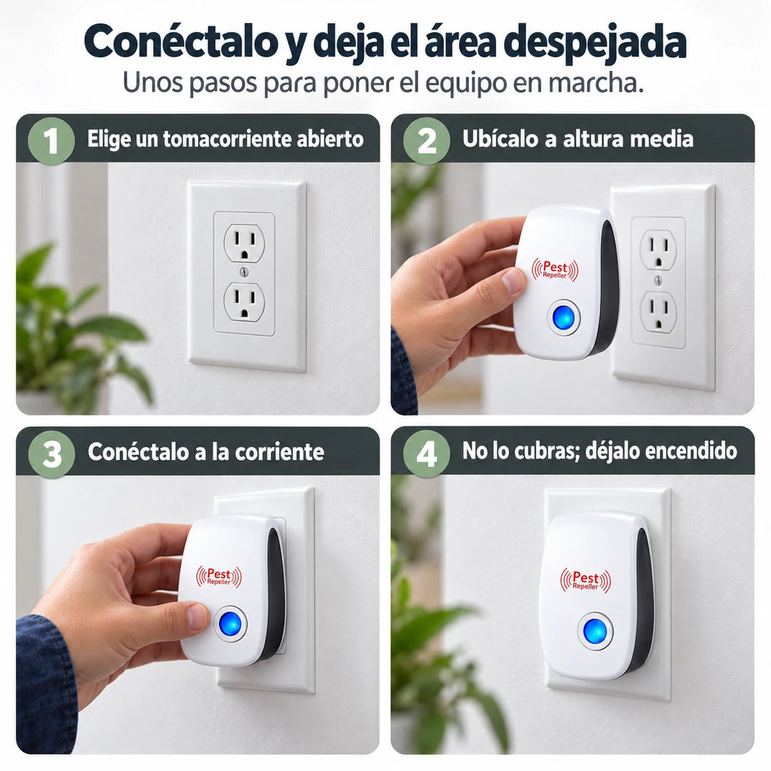 PulsoHogar Dispositivo Ultrasónico para Plagas